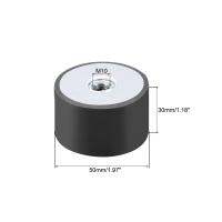 uxcell M8/10/12 Female Rubber Vibration Isolators Mounts Replaces Anti Vibration Pads Flat Silentblock Base Block