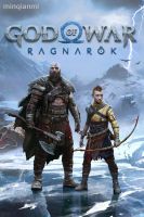 ยาแอลอีดี☁โปสเตอร์ผ้าใบพิมพ์ศิลปะเกม Ragnarok เทพแห่งสงครามตกแต่งสำหรับห้องนั่งเล่นบ้านภาพติดผนัง