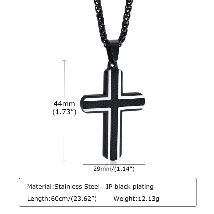cw-vnox-cross-necklaces-for-men-blue-black-rhombus-stainless-steel-with-60cm-wheat-chain-stylish-cool-christ-jesus-faith-jewelry