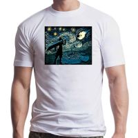 Men Starry Fantasy Van Gogh Final Fantasy T Shirts Portrait Vincent Art Game Cotton Funny Fitness Tees Tshirts