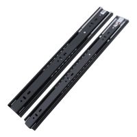 Buffer Damping Drawer Slide Rail Cabinet Wardrobe Rail Three-section Mute Drawer Rail Steel Ball Slide Rail 12 14 16 18 20 Inch