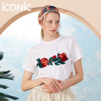 iCONiC POMEGRANATE T-SHIRT #4447 เสื้อยืดปักกำมะหยี่ ลายลูกทับทิม เสื้อยืดพิมพ์ลาย เสื้อยืดแฟชั่น เสื้อยืดสีขาว เสื้อยืดผญ เสื้อยืดผช เสื้อ