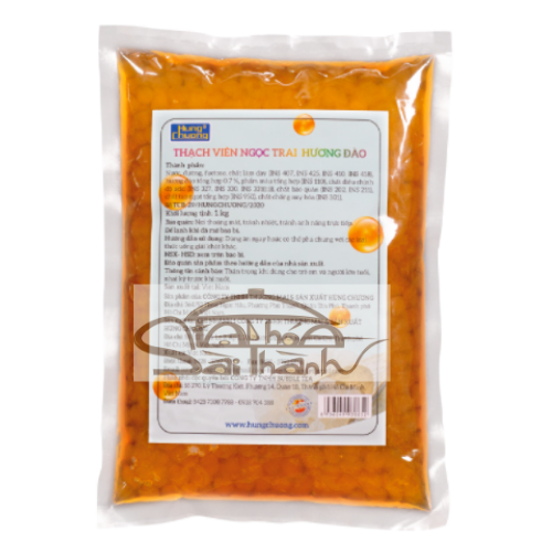 Thạch viên ngọc trai đào - thạch 3q đào - 1kg 2kg - hùng chương - ảnh sản phẩm 1