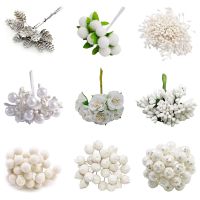 【hot】✌♛☒  Mixed Artificial Flowers Stamen Berries Bouquet Wedding Wreath Supplies