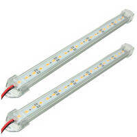 2Pcs LED Strip Light Bar โคมไฟสีขาวอบอุ่น IP65กันน้ำ6000K-6500K 12V 9W 5630สำหรับเรือ Camping Caravan