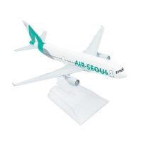 Korean SEOUL A320 Airplane Diecast Aircraft Model 6" Metal Aeroplane Home Office Decor Mini Moto Toys for Children