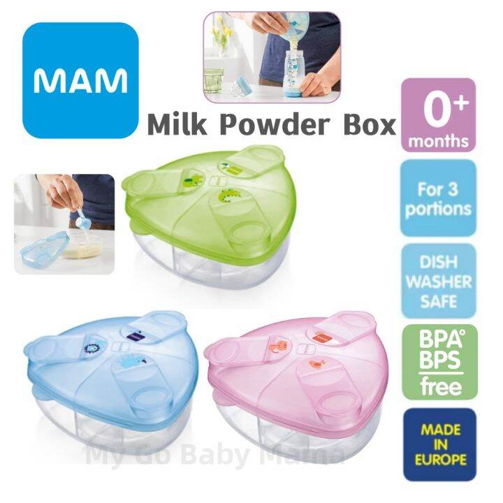 MAM Milk Formula Dispenser, Milk Powder Dispenser Pot Stores 40g Per