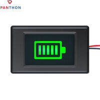 PANTHON เครื่องวัดแบตเตอรี่ตะกั่วกรดแบบตัวระบุแบตเตอรี่สำหรับรถจักรยานยนต์รถกอล์ฟรถยนต์เรือเดินสมุทรมีอินดิเคเตอร์ LED 12V 24V 48V