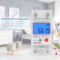 Din Rail Single Phase LCD Digital Power Consumption Energy Electric Meter