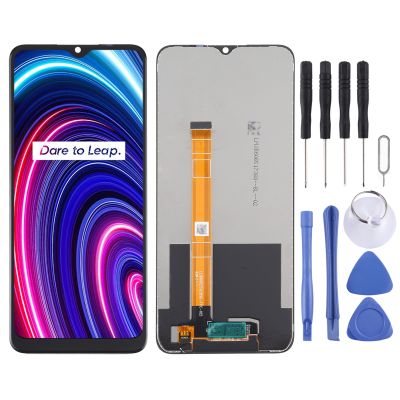 จอ LCD แบบดั้งเดิมหน้าจอและ Digitizer ประกอบเต็มตัวเครื่องสำหรับ OPPO Realme C25Y RMX3265