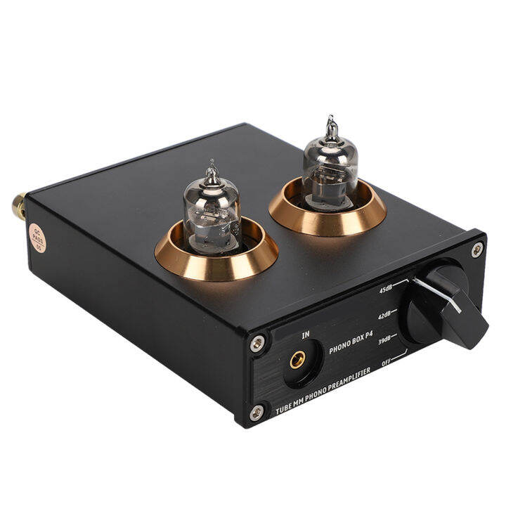 แอมพลิฟายเออร์โฟโนมม-กล่อง-phono-dc12v-p4ชุบทองแผง-rca-มม-โฟโนพรีแอมพลิฟายเออร์รองรับอินพุตแอนะล็อก