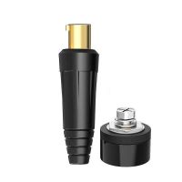 Original Wuhu Electric Welding Machine Cable Wire Welding Handle Wire Pure Copper European Quick Connect Plug Socket Coupling Connector Male and Female Selected Brass