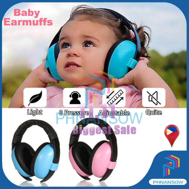 Baby Earmuffs Adjustable Acoustic Foam Ear Muffs Soundproof Defenders