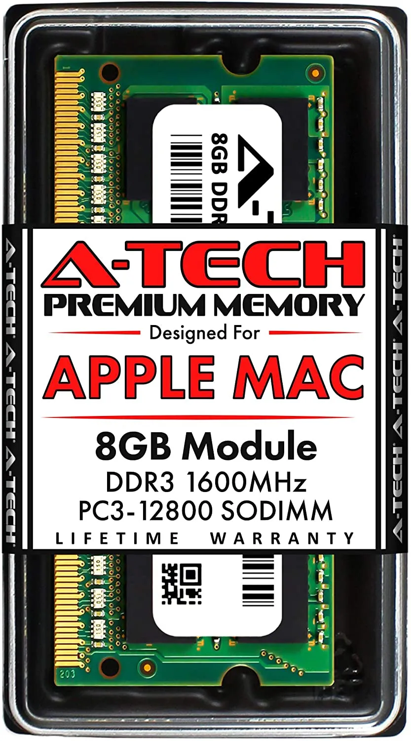 A-Tech 8GB PC3-12800 DDR3 1600MHz RAM for Apple MacBook Pro (Mid 