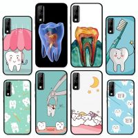 Dentist Tooth Pattern Phone Case For Huawei Y9 Y8 Y6 Prime Y7 Pro Y8s Y5 Mate 20 Pro 10 lite Cover