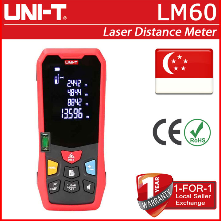 Uni T Lm40 Laser Distance Meter 40m 60m 80m 100m Lazada Singapore