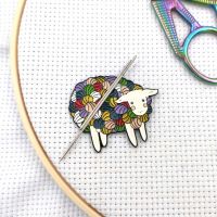 ┋◊ Needle Minder for Cross Stitch Magnetic Needle Keeper Embroidery Finder Cute Sheep Sewing Magnet Tools Needle Holder DIY Gift