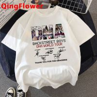 Backstreet Boys เสื้อยืดสตรีทแวร์สไตล์ญี่ปุ่นสำหรับผู้หญิงเสื้อยืดฮาราจูกุเสื้อผ้า2000S