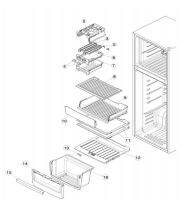 อะไหล่ของแท้ตรงรุ่น ฝาปิดช่องแช่เนื้อ Electrolux ตำแหน่งที่ 10 /811958402 / 4055678835 ใช้กับรุ่น ETB2100PE ETB2100MG ETB2300PE ETB2300MG ETB2600PE ETB2600MG ETB2102PE ETB2102MG ETB2302PE ETB2302MG