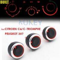 C-TRIOMPHE C4เครื่องทำความร้อนสำหรับ PEUGEOT 307 CITROEN,ปุ่มสวิตช์กระจกรถตัวควบคุมสภาพอากาศปุ่ม Dials กรอบ AC เครื่องปรับอากาศความร้อน