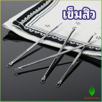 Gw ชุดบีบสิวสแตนเลส อุปกรณ์เสริมสวย  สิวอุดตัน เข็มสแตนเลส acne needle