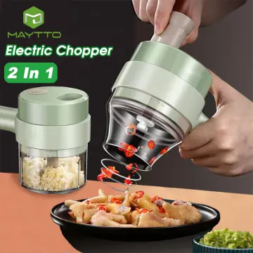 Electric Vegetable Fruit Salad Food Chopper Cutter Slicer Dicer Shredder