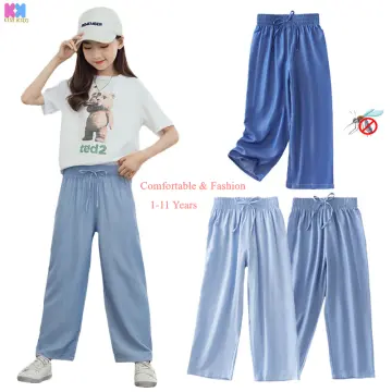Teenage Girls Pants 2023 Summer Casual Thin Trousers for Children