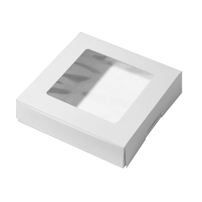 กล่องเค้ก 3 ปอนด์เตี้ย สีขาว 26 x26x6.50 ซม.(1 แพ็ค 20 ใบ) สีพลาสเทล กล่องเค้กปอนด์ กล่องเค้กฝาใส กล่องกระดาษอาหาร กล่องกระดาษ