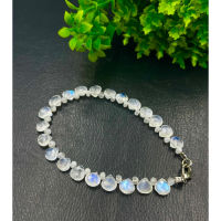 AAA Quality Natural Moonstone Drop Shape  Blue Light Bracelet For Women Lady  Blue Moonstone Crystal