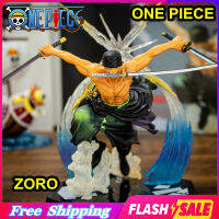 โมเดลวันพีช Original OnePiece Roronoa Zoro หุ่นฟิกเกอร์แอคชันโซโลรุ่นของเล่นสะสมเด็กของขวัญวันเกิดเด็กหญิงสำหรับเด็ก-17ซม