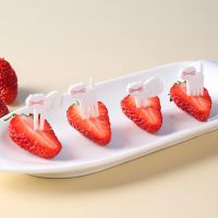 Practical Fruit Stick Mini Cake Fork Food Grade Decorative Mini Cartoon Kids Cake Fruit Toothpick