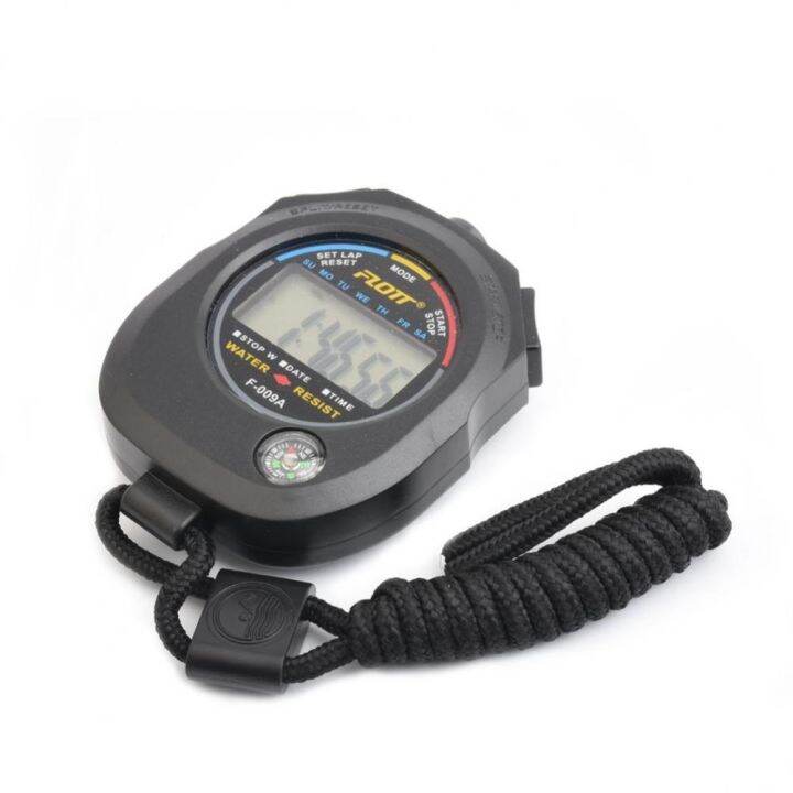 Portable Chronometer Waterproof Digital Timer LCD Stopwatch Chronograph Sports Professional