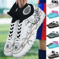 Mens Football Boots Kids Football Training Shoes Turf Soccer Shoes Indoor Soccer Boots for Man Childrens Soccer Cleats White