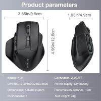 E-YOOSO X-31 Pro USB Gaming Large Mouse Support Bluetooth 2.4G Wireless PAW3212 4800 DPI For Gamer Mice Computer Laptop PC