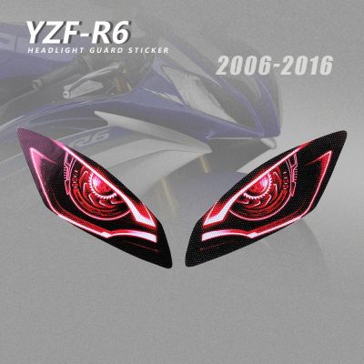 YZF R6 Headlight Guard Sticker Motorcycle Accessories For Yamaha YZFR6 2006 2007 2008 2009 2010 2011 2012 2013 2014 2015 2016
