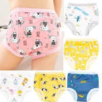 5PC Six-layers Baby Resuable Cloth Diapers Cotton Training Pant Nappies Washable Infant Baby Eco-friend Nappy Changing Underwear Cloth Diapers