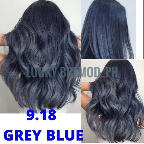 BREMOD  GREY BLUE Hair color with Oxidizer Cream (100ml) | Lazada PH