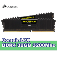 แรม Corsair VENGEANCE LPX 32GB (2 x 16GB) DDR4 3200MHz Memory Kit - Black