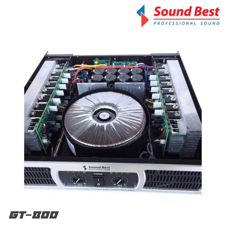 soundbest-gt-800-เพาเวอร์แอมป์-2-ch-กำลังขับ-800x2-วัตต์-คลาส-h-จ่ายไฟด้วยหม้อแปลงเทอรอยด์ลวดทองแท้ขนาดใหญ่-เบสหนา-ลูกใหญ่-และเสียงเคลียร์ชัดใส