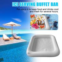 Inflatable Ice Serving Buffet Bar Food &amp; Drinks Cooler Inflatable Tray Drinks Inflatable Serving For Party Tray W6J1