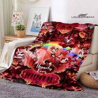 Helluva Cartoon Movie Print Blanket Kids Warm Pretty Flannel Soft Comfortable Home Travel Blanket Birthday Gift Bed Blanket