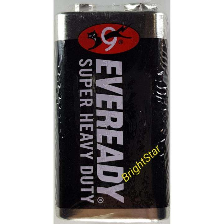 EVEREADY Baterai/Batre Kotak 9V Hitam Super Heavy Duty [1222] Lazada