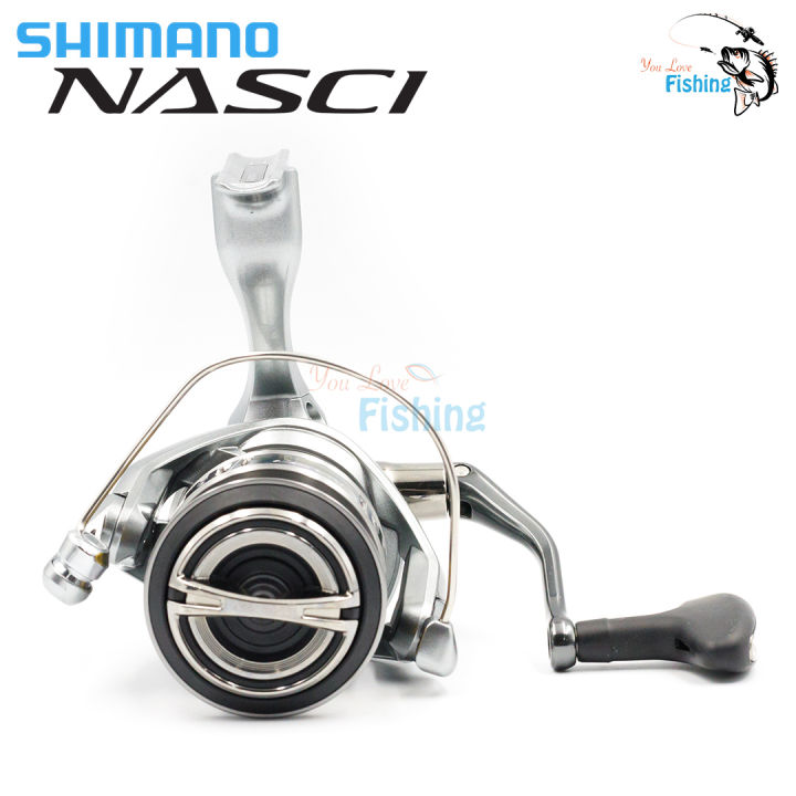 รอกสปินนิ่ง-รุ่นใหม่-ปี-2021-shimano-nasci-มี-5-เบอร์-ให้เลือก-ของแท้ประกันอีสเทิร์น-เหมาะสำหรับ-ช่อน-กะพง-ชะโด