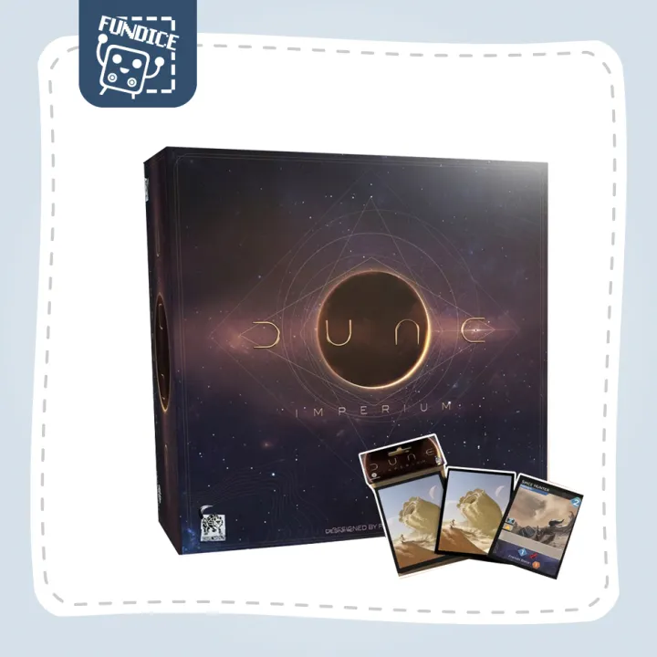 Fun Dice Dune Imperium Deluxe Upgrade with 2 Packs of Card Sleeves