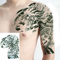 Waterproof Temporary Tattoo Sticker Arm Shoulder Large Skull Old School Tatoo Stickers Dragon Big Fake Tattoos for Men Women