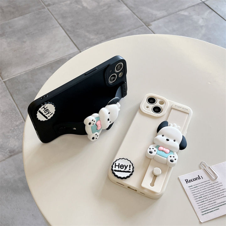 สายรัดข้อมือ-sanrio-เคสใส่โทรศัพท์-pochacco-สำหรับ-huawei-p50-p60-p40-lite-nova-11-10-pro-8-9-6-se-7i-8i-y61-y90-y70-5t-y6p-y7p-y9a-y7a-y9-prime-honor-x8-3d-น่ารัก-x7a-x9a