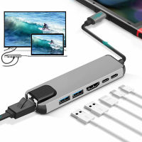 COMEINSTORE20E2 6 In 1ความเร็วสูงแท่นวางมือถือ PD ชาร์จ RJ45อีเธอร์เน็ต USB-C ตัวขยาย4K HDMI USB 3.1 Type-C ฮับ