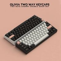 160คีย์ GMK Olivia Keycaps Dark Olivia Keycap Keycap Shit เชอร์รี่โปรไฟล์ PBT ตัวครอบปุ่มคีย์บอร์ดยิงคู่สำหรับ Filco เชอร์รี่ Duckbc คีย์บอร์ดเล่นเกมกล