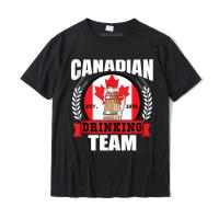 Canadian Drinking Team Funny Canada Flag Beer Party Gift Men Tee Shirt Funny Male Tshirts Cotton T Shirt Custom