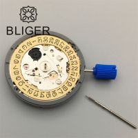 hot【DT】 BLIGER 3.0/3.8 NH35A Movement Gold Date Set  Accuracy Mechanical Mens